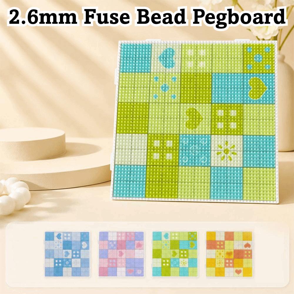 52Pins Fuse Bead Pegboard Reusable Square Bead Boards New Perler Bead Board Pixel Art Making