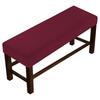 Stretch Jacquard Dining Long Bench Cover Thickened Living Room Anti-Dust Removable Bench Slipcover Washable Bench Seat Protector