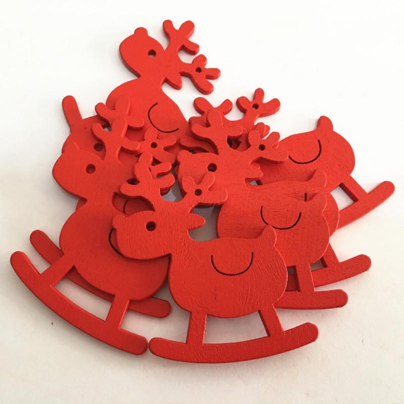 10 шт. Рождественская звезда, подвесные украшения, снежинки, деревянные подвески, рождественская елка, лось, ангел, сердце, праздничные принадлежности