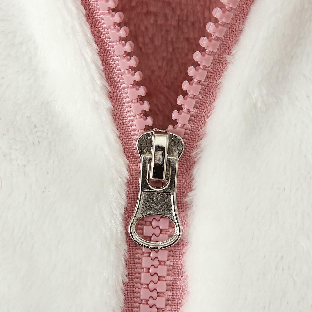 Флисовый хлопковый комбинезон с 3D заячьими ушками для маленьких мальчиков и девочек, комбинезон, осенне-зимняя теплая одежда для детей 0,5-3 лет