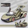 RUM1:24 Scale Lamborghini Sian FKP 37 Light & Sound effect diecast car Toys for Boys baby toys birthday gift car toys kids toys car model car toys