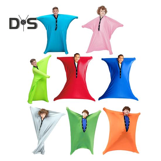 Детские носки с динамическим движением и сенсорным эффектом для мальчиков и девочек, успокаивающие носки для тела, снимающие беспокойство и стресс, детские носки-обертывания для всего тела, успокаивающее терапевтическое одеяло