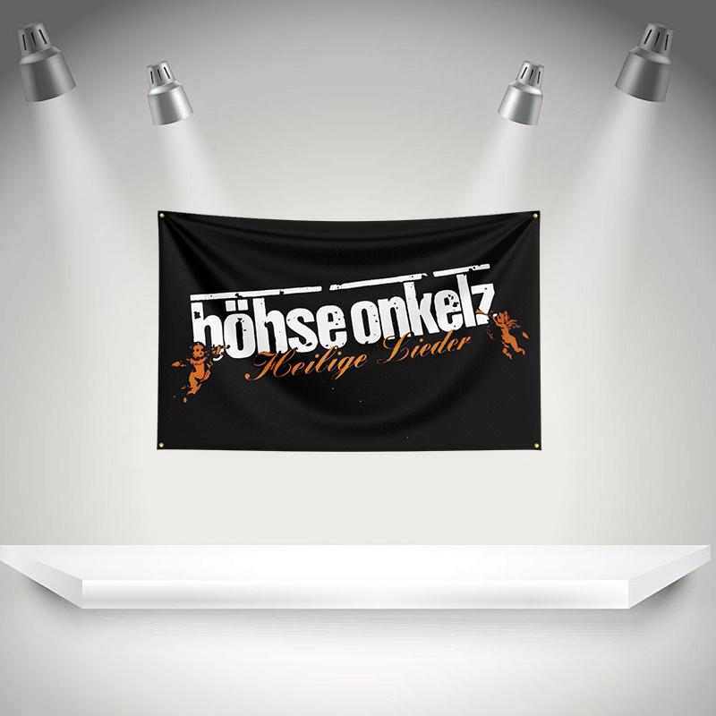 Bbohse Onkelz Flag Rock Music Band Banner 3x5ft With Brass Grommet Hd Printing Tapestry Exhibition Music Band Fans Garage Decor