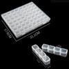 28/56 Grids DIY Diamond Jewelry Storage Box Grids Clear Nail Art Rhinestones Tools Display Storage Case Organizer Box