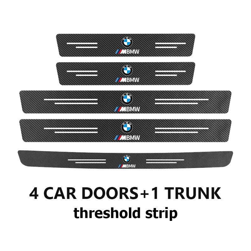 MUSE5 Car Door Carbon Fiber Sill Anti Scratch Protection Strip For BMW M Performance E36 E46 E60 E90 E91 E92 E93 F30 F20