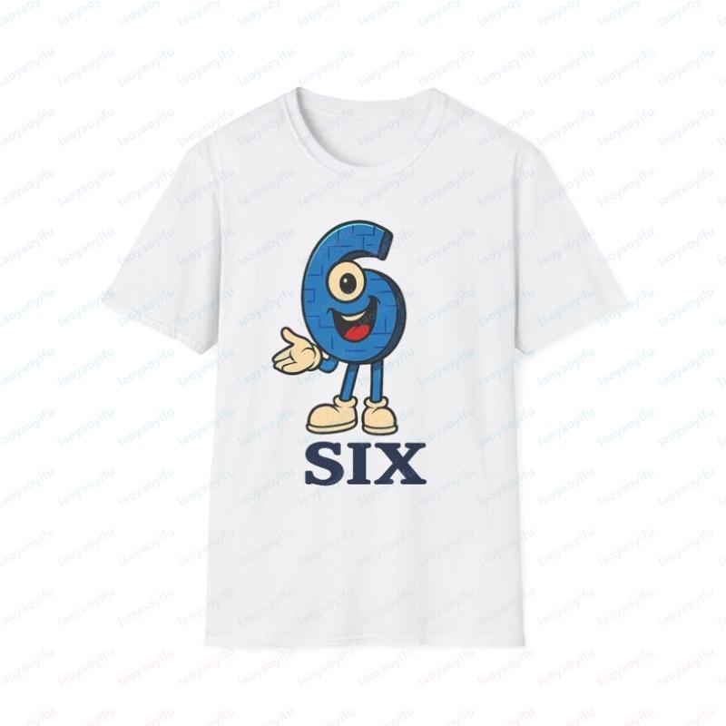 Couple Costume Duo 67 Meme Six Seven 67 Italian Brainrot Playful Unisex TShirt with Cartoon Number 6 Design Birthday Gift Top