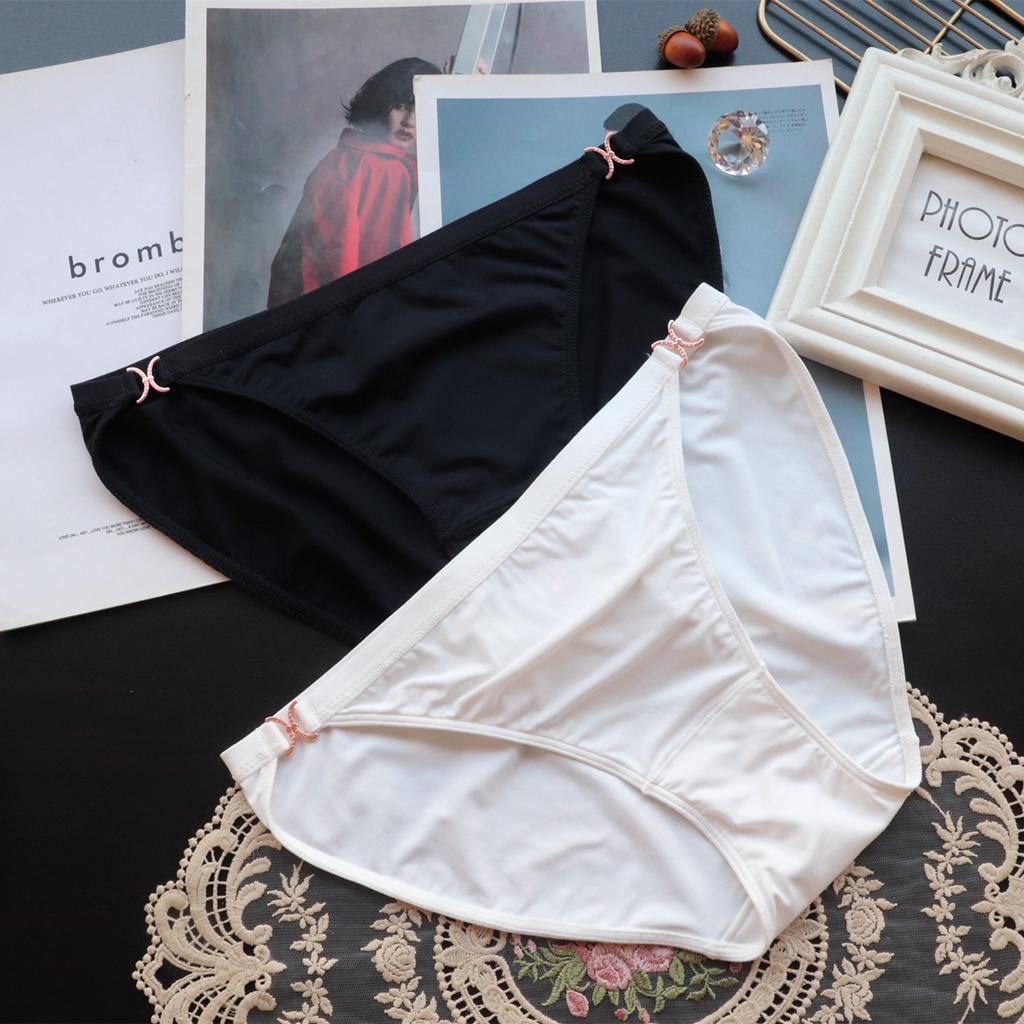 Women's Underwear Panties Printed Sexy Low-rise Panties Women's Ice Silk Breathable Briefs for Women