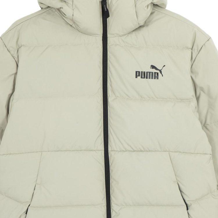 Puma Мужские пуховики Мраморно-серые С капюшоном Умеренные Другие 672411-68