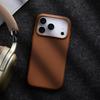 Melkco With AI Button Genuine Leather Case for iPhone 17 Pro Max Air 17 Plain Cowhide Metal Buttons Magnetic Attraction Cover