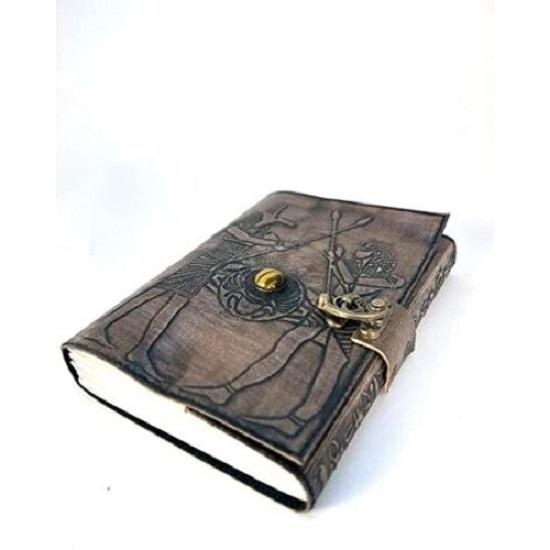 Egypt Theme Leather Journal Handmade Writing Notebook Travel Diary Daily Notepad