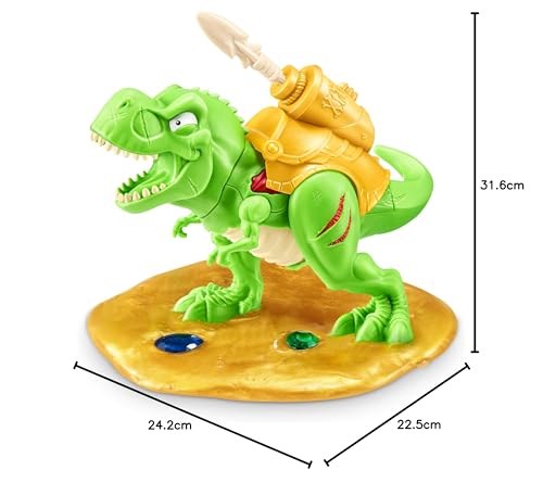 Smashers Остров Динозавров Золотая Охота за Сокровищами (Серый) от ZURU, игрушка на тему поиска сокровищ, интерактивная игрушка и коллекционная игрушка для детей и подростков