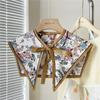 Shawl Fake Collars for Women Detachable Lapel Shirt Bowknots Scarf Girls Summer Dress False Collar Neckwear Cape Corbatas