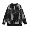 Hip-Hop Open Sweater Grunge Y2K Retro Knit Punk Gothic Streetwear Pullover Sweater Men's Women's Harajuku Fashion Pullover