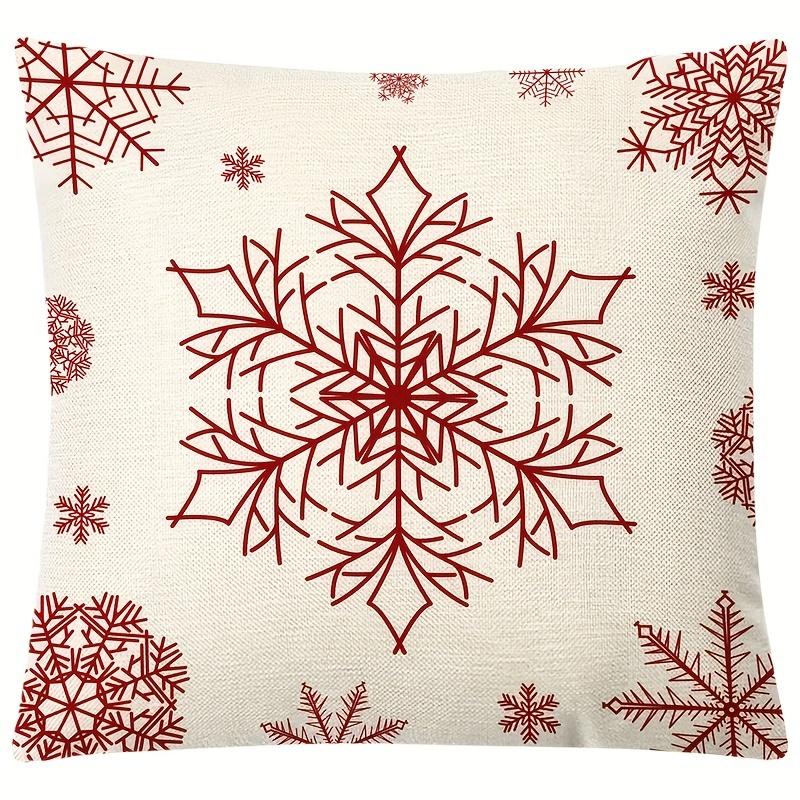 1 шт., Рождественская квадратная наволочка 18''x18'', односторонняя наволочка с геометрическим рисунком на молнии, декор на Хэллоуин