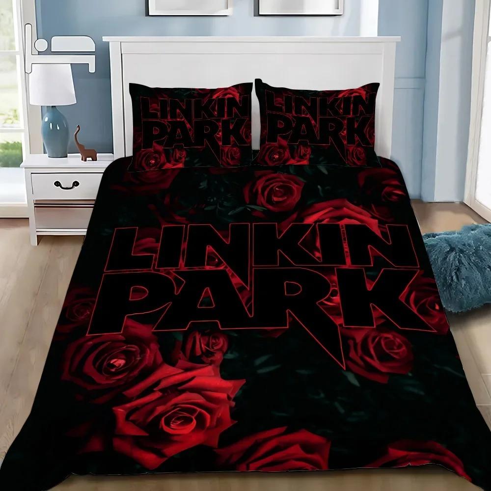 3D Печатный Набор Постельного Белья Рок-Группы Linkin P-Park Пододеяльник Linkin P-Park Двуспальный Полуторный Полный Queen King Взрослый Детский Постельное Белье