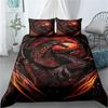 3D Printed Scientisfictional Dragon Bedding Sets Exquisite Bed Supplies Set Duvet Cover Bed Comforter Set Luxury Birthday Gift