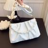 High-value Pearl Pleated Cloud Underarm Bag Niche Bag Women's 2025 New Summer Versatile Shoulder Handbag