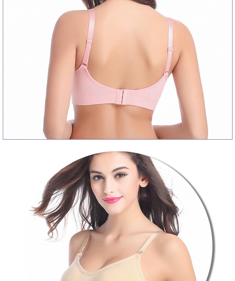 New Style Plus Size Wireless Front Closure Nursing Bra - Adjustable, Gathered, Seamless Maternity Underwear