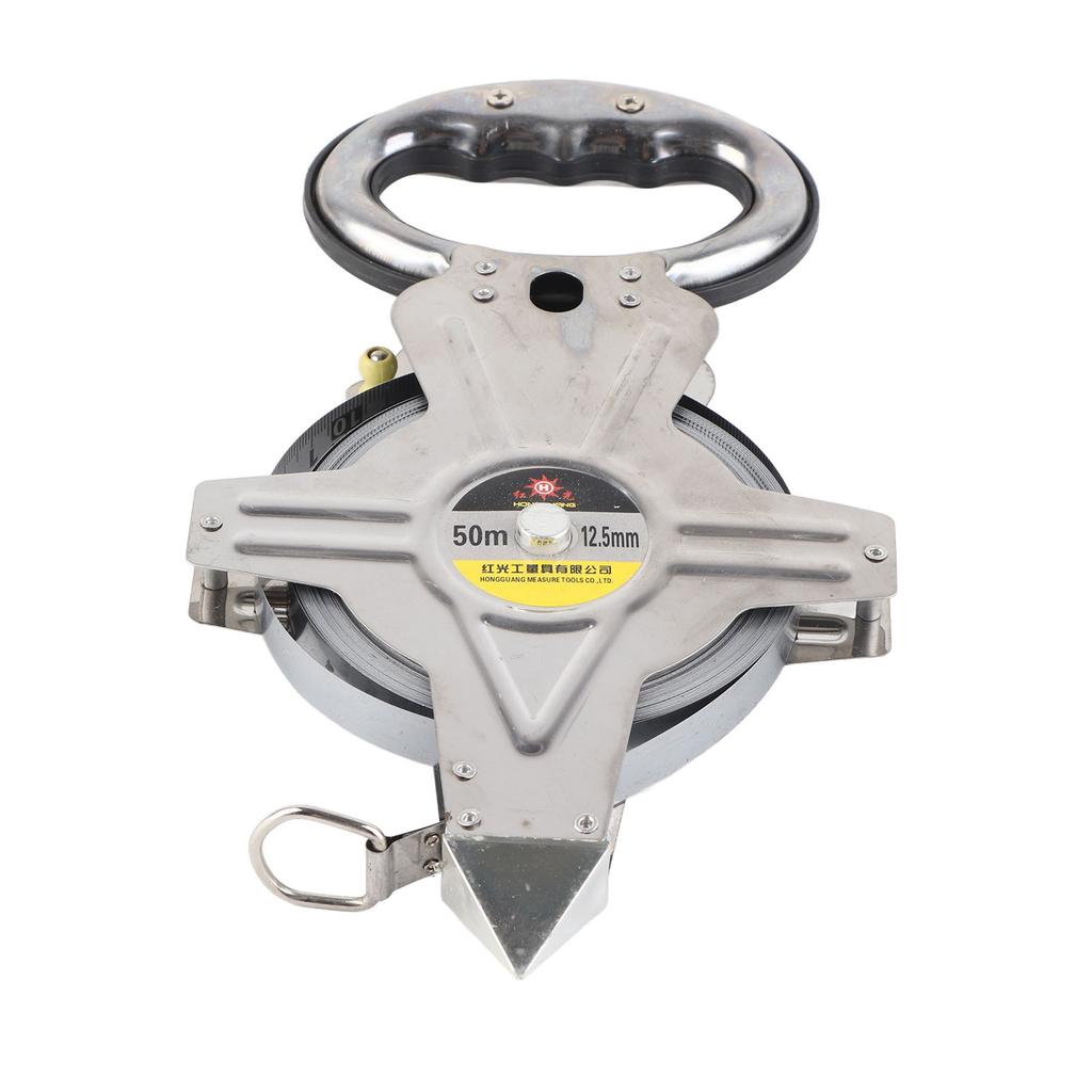 Стальная рулетка 50м 164фт Эргономичная ручка Портативная из нержавеющей стали Измерительная лента для стройплощадки