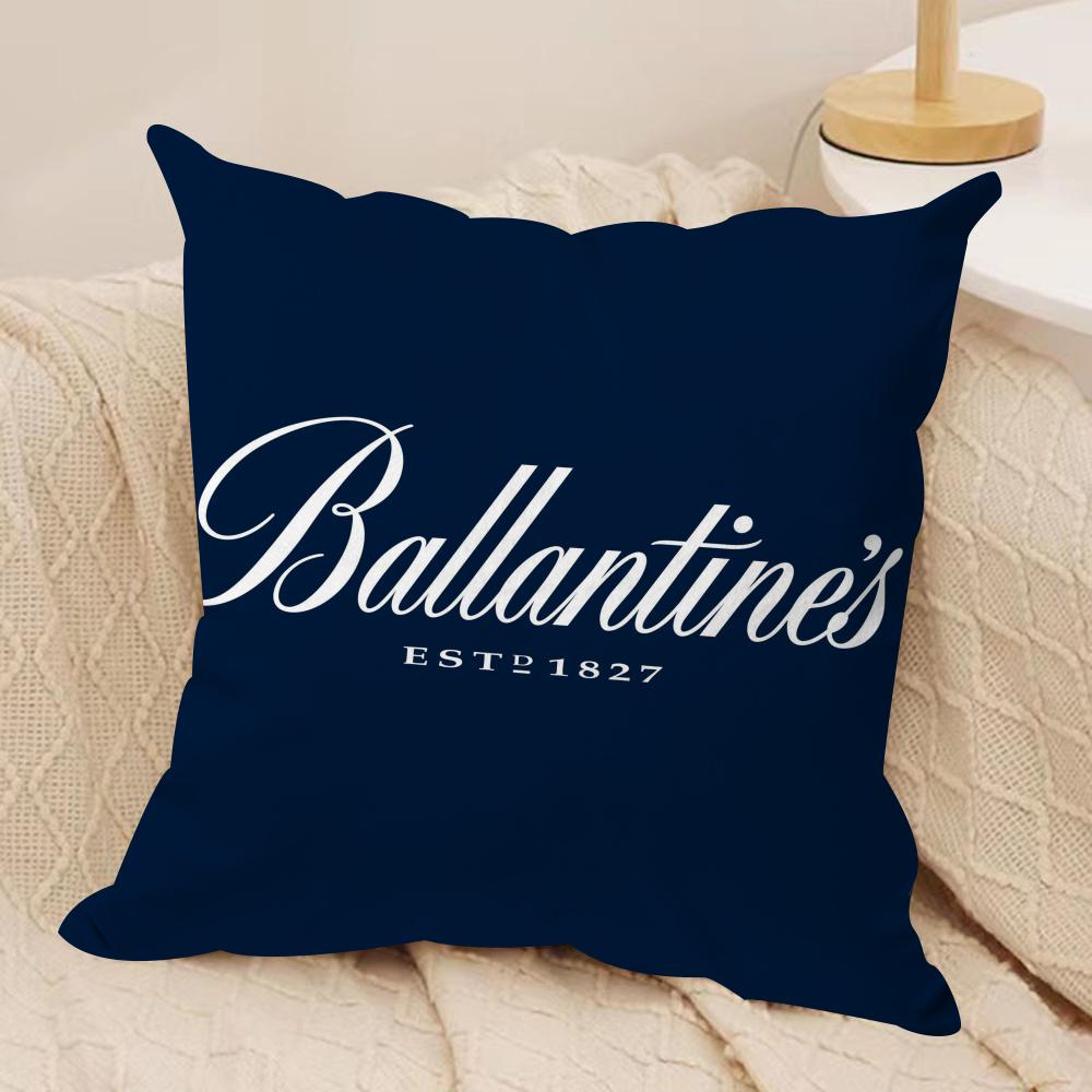Чехол для подушки Whiskey B_Ballantine'S Art Мягкий короткий плюш Двусторонний с принтом Наволочка для дивана Все сезоны Декор для дома Подарок