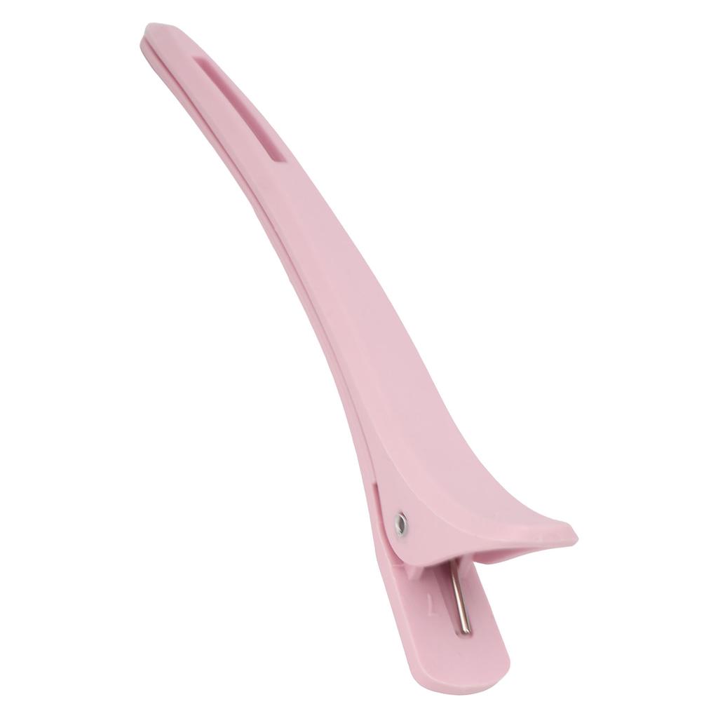 12Pcs Styling Hair Clips Slip Free Pink Duck Bill Clips for Flat Ironing Coloring Blow Drying