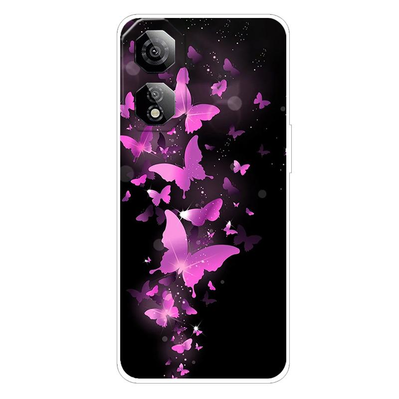 Чехол для Nubia Neo 2 5G Мраморная Бабочка Прозрачный Корпус Телефона Для ZTE Nubia Neo2 5G 6.72" Мягкая Ударопрочная Задняя Крышка Funda