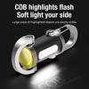 Flashlight Keychain USB Charging Hook 200 Lumen Ultra Bright Portable Emergency Flashlight Suitable for Camping, Hiking, Home,  Essential for Hiking