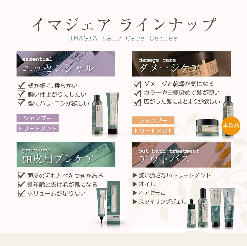 eLGON Imagea Damage Care Shampoo Organic Superfood 250ml Value Set of 2 [Shiny Hair]