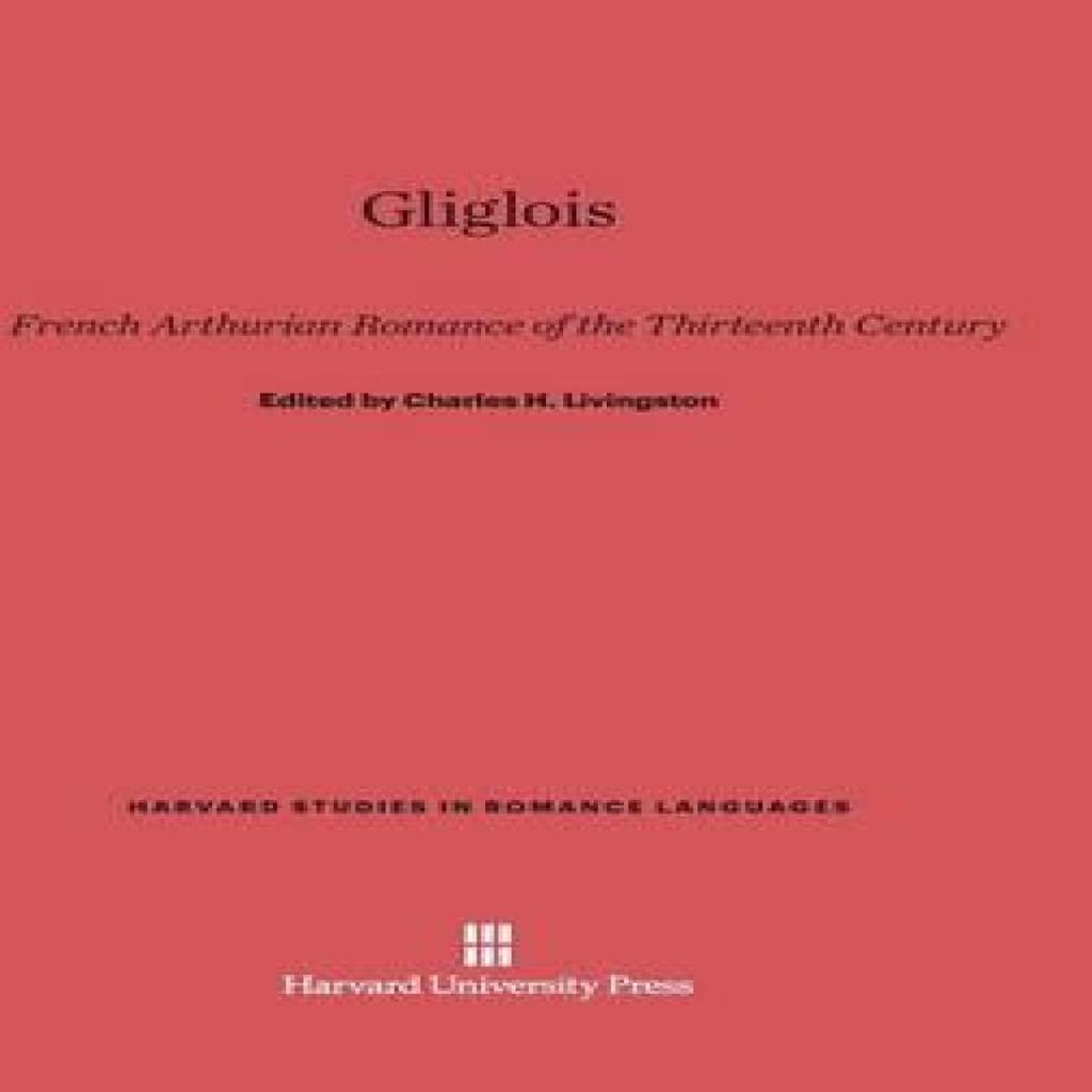 Gliglois Hardback Book 9780674333758