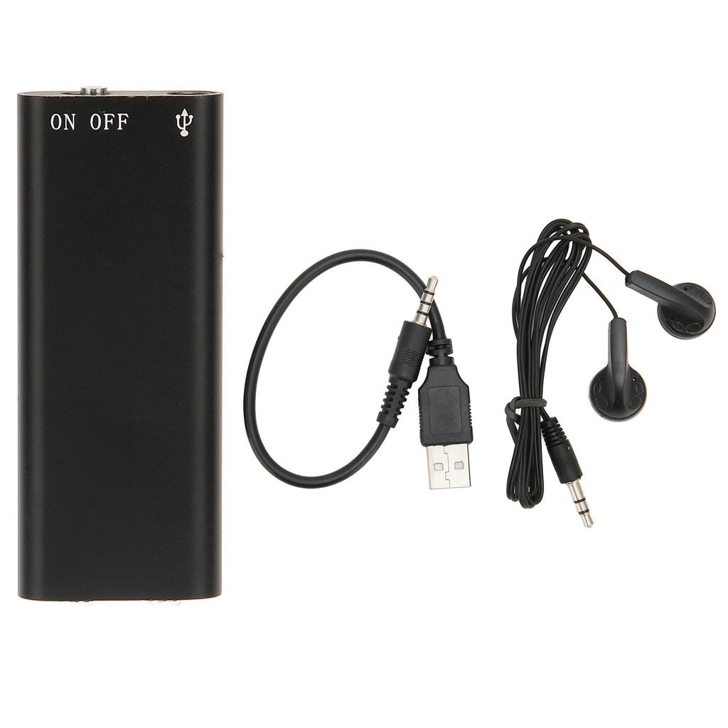 Voice Recorder HD Noise Reduction Voice Activated USB Charging Mini Sound Recorder for Meetings