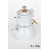 Enamel Teapot With Porcelain Teapot Dark Green