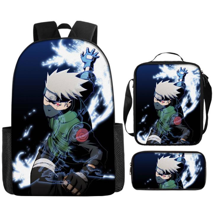 Naruto Naruto Surrounding Primary School Bag Cartoon Animation Backpack Satchel Pencil Case