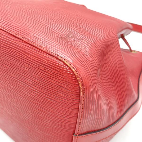 LOUIS VUITTON Epi Petit Noe Shoulder Bag Epi Leather Castarian red Women M44107 Used