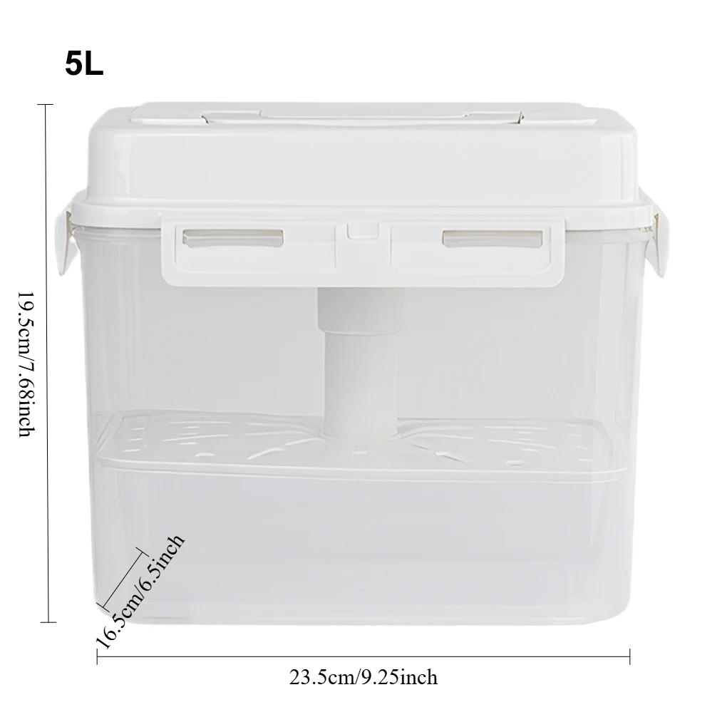 4/5 л Герметичная банка для солений Пресс Контейнер для хранения ферментации Для корнишонов Квашеной капусты Оливок и Кимчи Пластик Держатель для квашеной капусты