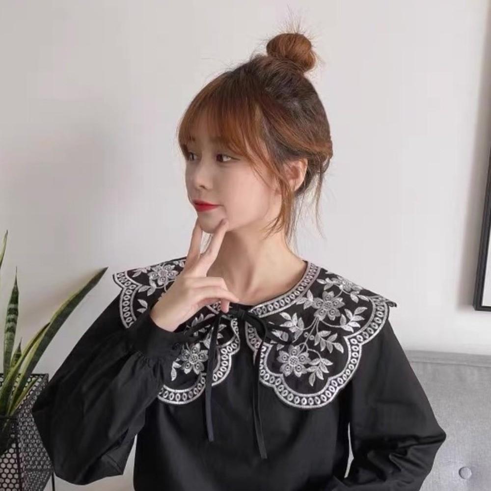 Mesh Crochet Shawl Detachable Collar Sweet Blouse Shoulders Fake Collar Summer