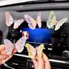 Butterfly Car Ornament for Center Console Air Outlet Adhesive Design Wing-Dancing Butterfly Decor Colorful Car Interior Decoration