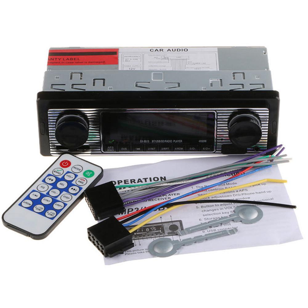 Новый 4-канальный автомобильный стерео Bluetooth с высокой выходной мощностью, встраиваемый в приборную панель, Aux, USB/SD/FM/WMA/MP3/WAV радиопроигрыватель