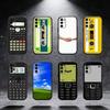Креативная мобильная калькуляторная печать Чехол для телефона для Samsung S25, S24, S21, S22, S23, S30, Ultra, S20, Plus, Fe, Note, 5G Черный чехол