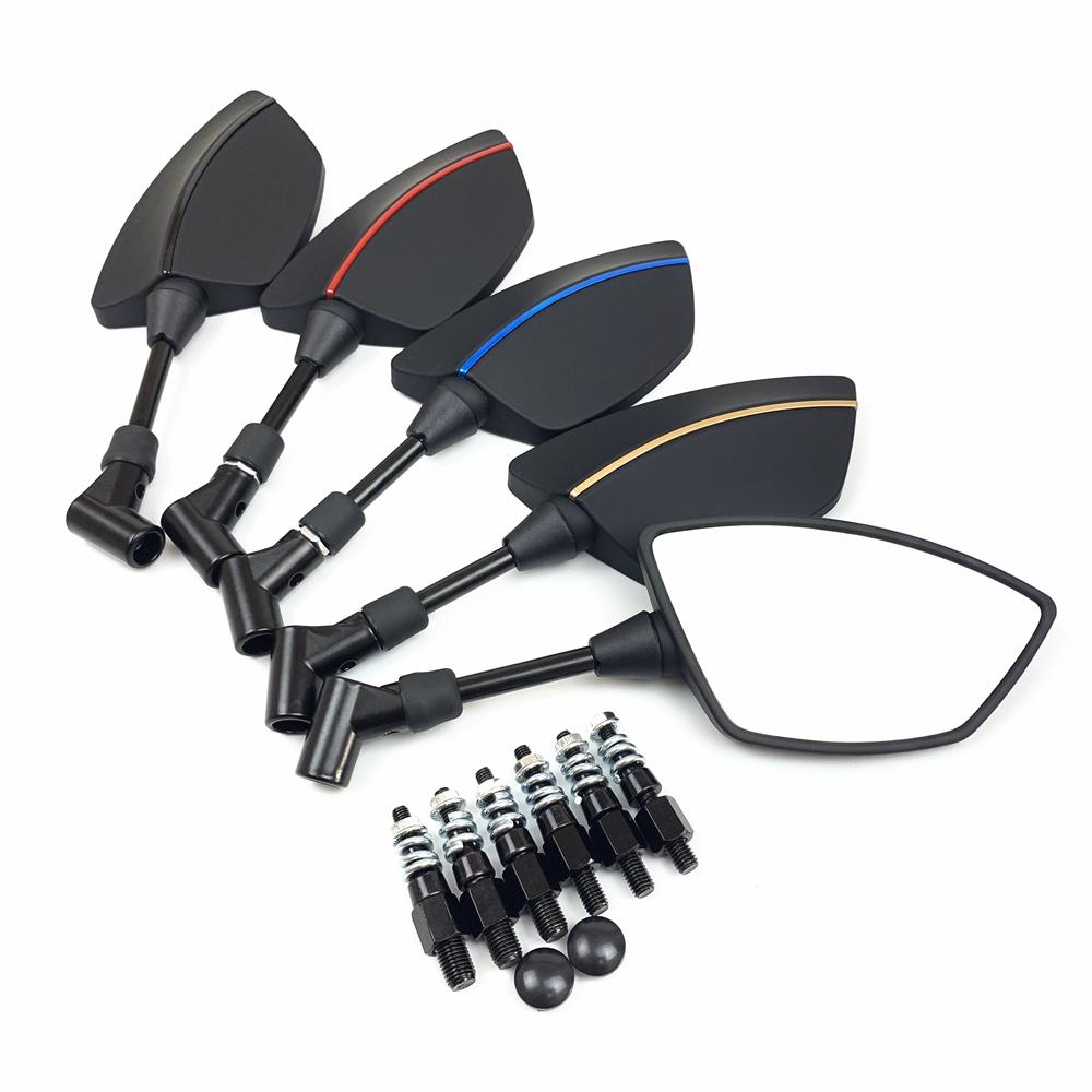 Для YAMAHA MT01 MT03 MT-07 MT-09/Tracer 900 700 Tenere FJ09 MT10 Черный карбон Мотоциклетные аксессуары Боковые зеркала заднего вида