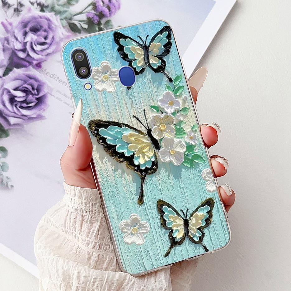 Для Samsung Galaxy M10 M20 M30 Чехол Новая Мода Расписная Крышка Прозрачный Силиконовый Мягкий Тонкий Чехол для Телефона Для Samsung M10 M20 M30 Fundas