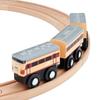 Popondetta moku ПОЕЗД 022 Серия 485 Райчо MOK-022 Деревянная Железная Дорога Игрушечный Вагон для детей от 3 лет