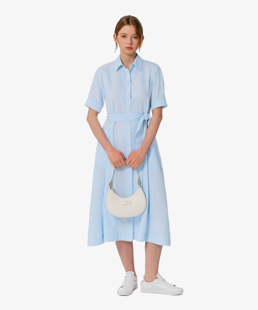 Lacoste Women'S Linen Shirt Dress Ef319E-56G Hbp