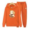 Anime Demon Slayer Printing Hoodies+Pants Two Piece Set Womens Hoodies Tracksuits Jogger Pants Thick Warm Clothes
