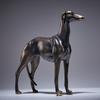 Greyhound Dog Statue Sculpture Farmhouse Accent Desk Figure Resin Animal Figurine for Xmas Fireplace