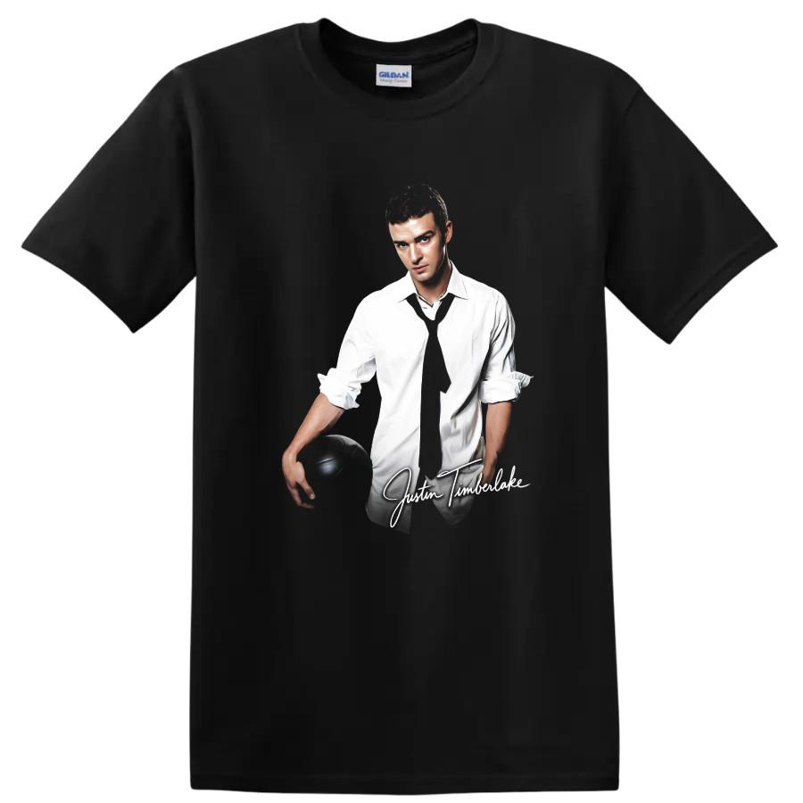 Justin Timberlake Pop Star Fashion Soccer Ball Mid 2000s T Shirt Style Tee