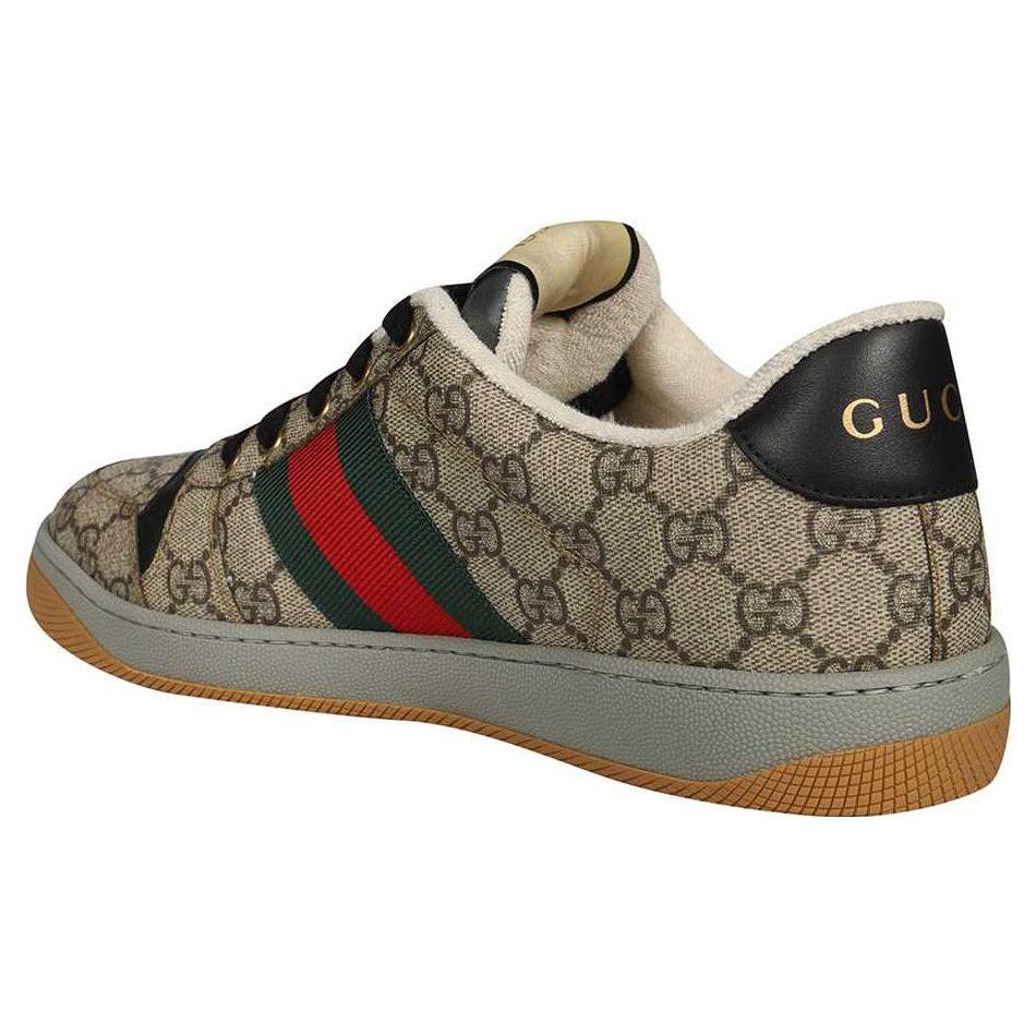 Gucci Screener Поношенные Стильные Кеды для Скейтбординга Мужские Светло-Коричневые 674530 96GE0 9766