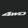3D Автонаклейка Наклейка на Автомобиль 4WD V6 V8 Наклейка на Автомобиль Крышка Багажника Задняя Дверь Автомобиля Хромированная Наклейка-эмблема Стайлинг Автомобиля Серебристые Аксессуары