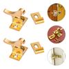 Low Noise Door Elbow Buckle Brass Door Catch Durable Bird Latch Lock  Cabinet