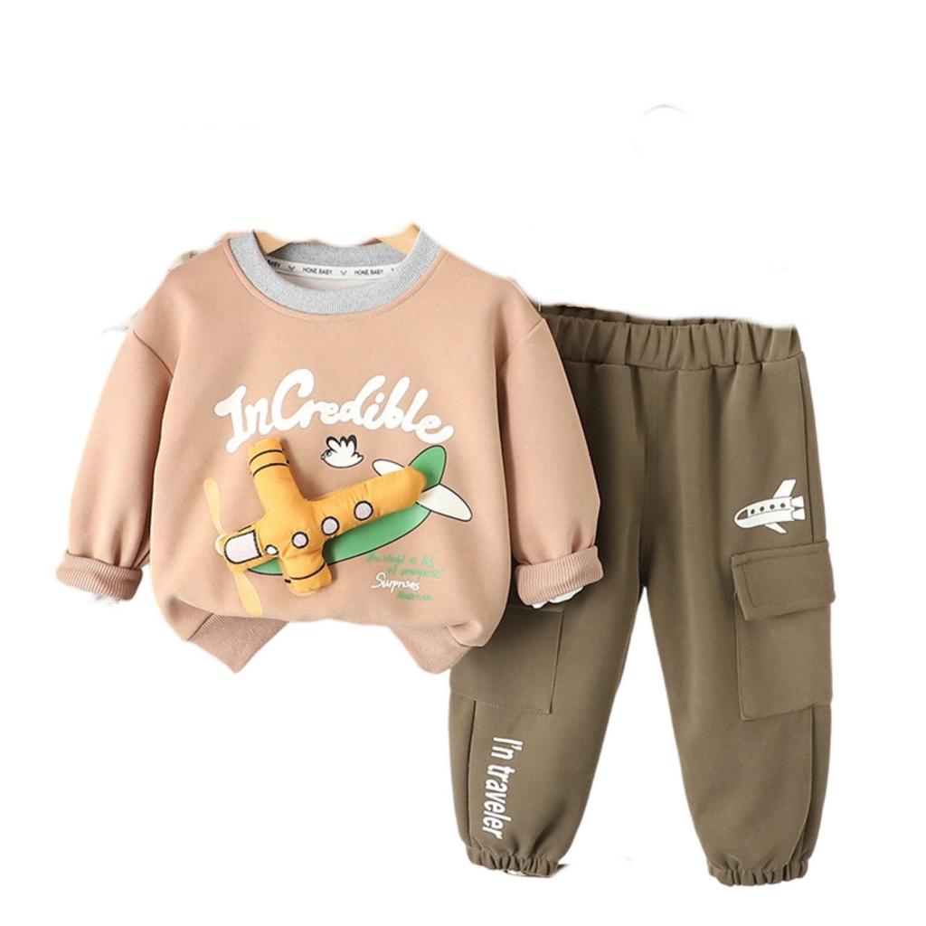 Детский повседневный комплект с длинным рукавом, удобные наряды для повседневной носки