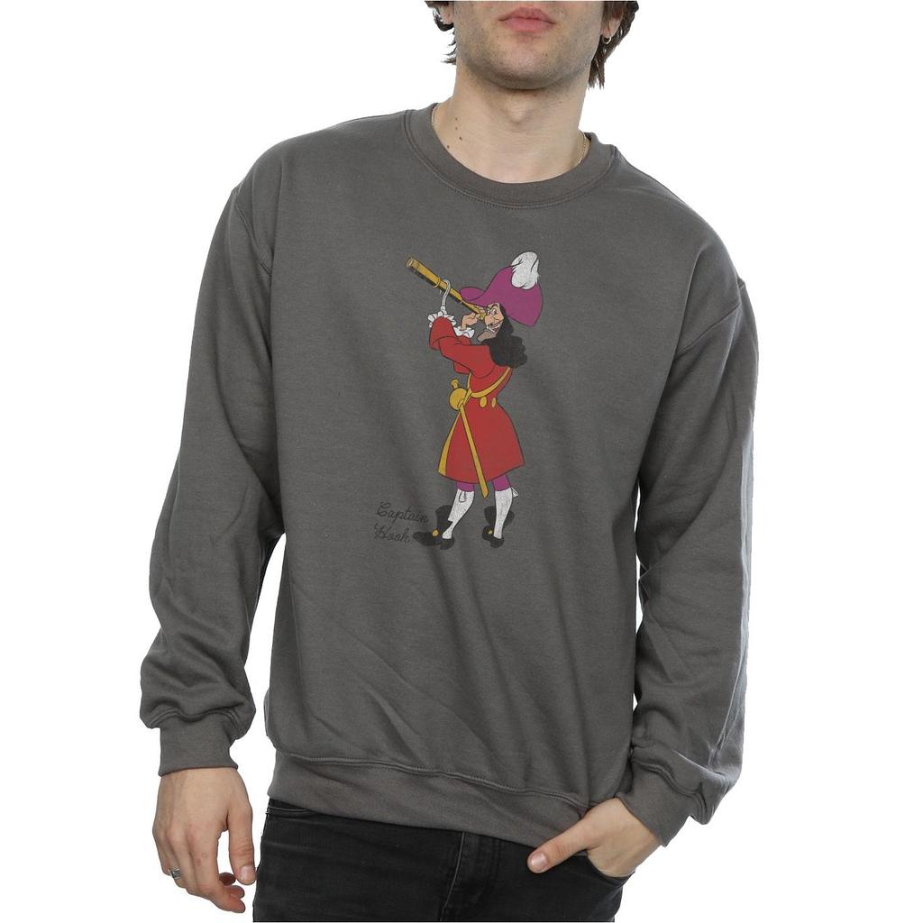 Peter Pan Мужская классическая толстовка Captain Hook Heather
